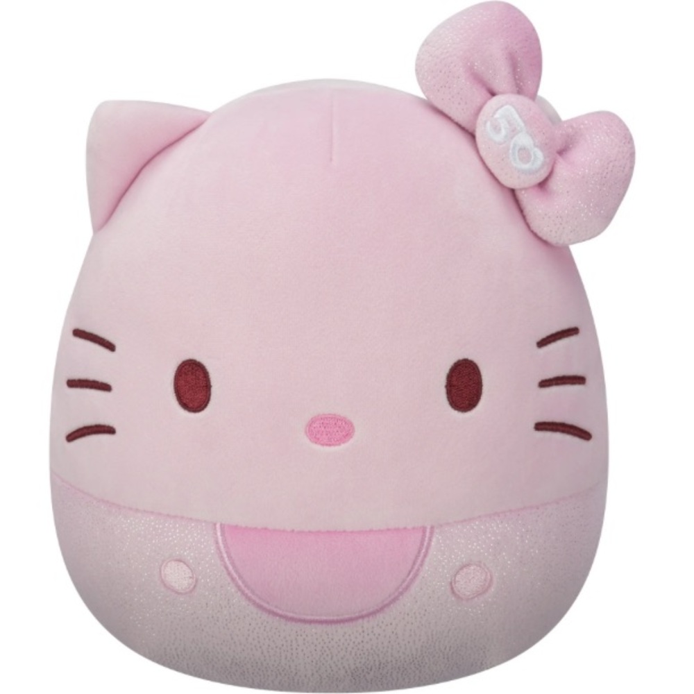 Jazwares Squishmallows Sanrio 50thanniversary Pinkembossed Hello Kitty Plush Nw